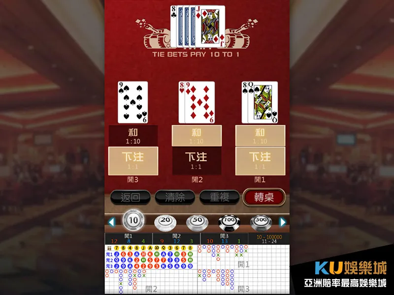 桌面遊戲 鬥大賭場戰爭遊戲畫面 桌面遊戲 鬥大賭場戰爭遊戲畫面